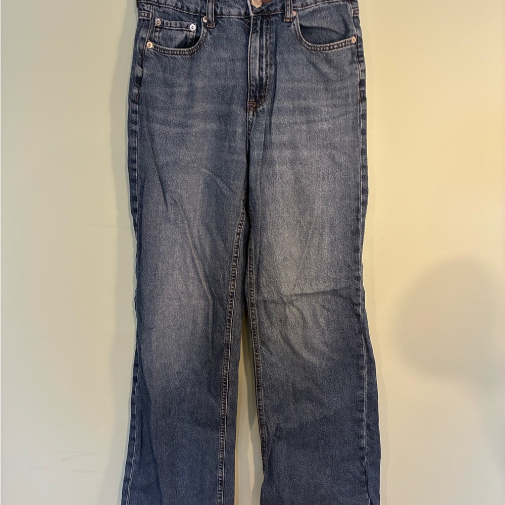 Aeropostale Women's Wide Leg Blue Jeans
